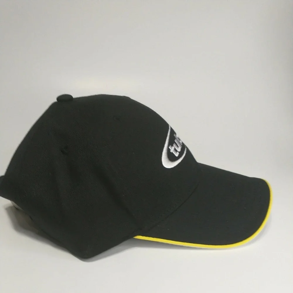 Tubi Style Exhaust Black Yellow Embroidered Baseball Cap Mens One Size +RUMORE